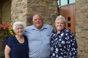 Clint's dad with his mom and sister